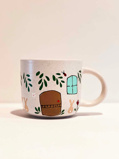 Hand-Painted Stoneware Mug - Winnie Blossom