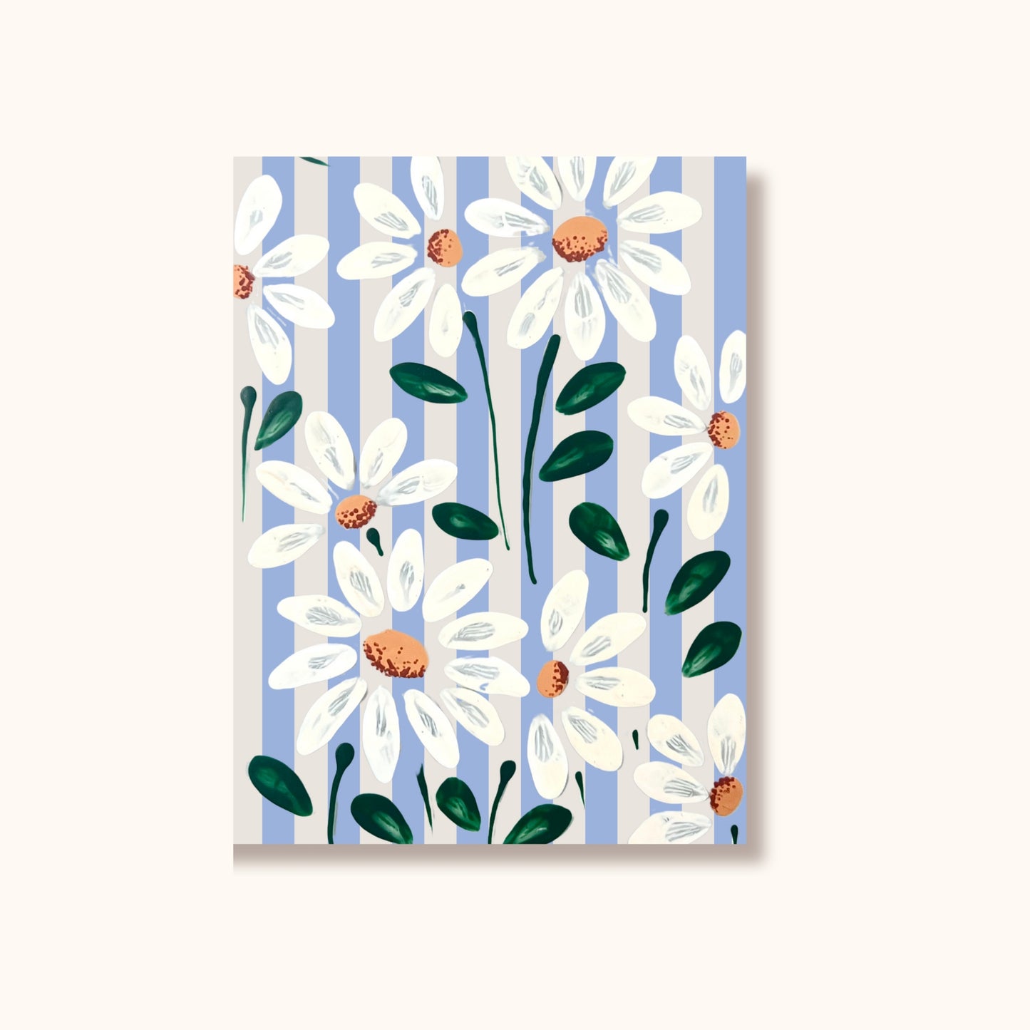 Swing Gift Card - Stripe Daisy Fields/Blue Stripe