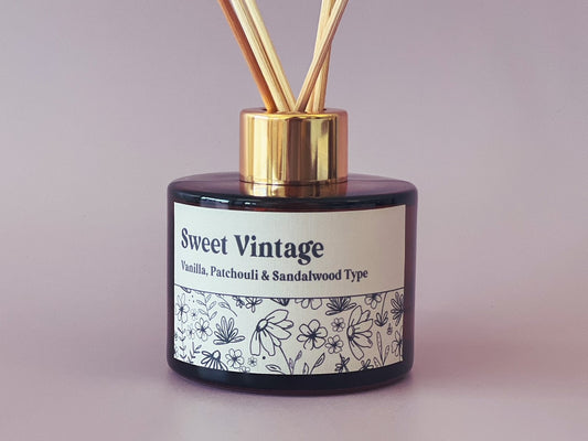 Amber Diffuser | Sweet Vintage (Vanilla, Patchouli & Sandalwood type)