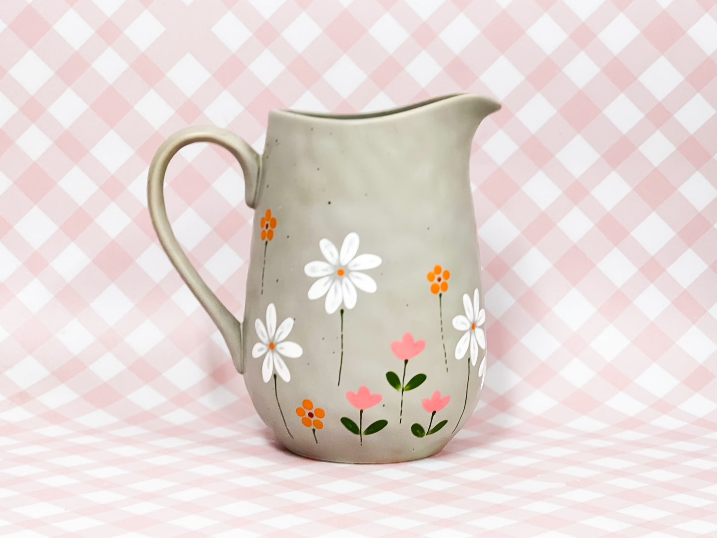 Hand-painted Jug Vase - Wildflorals