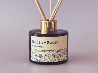 Amber Diffuser | Golden + Sweet (Vanilla Caramel)