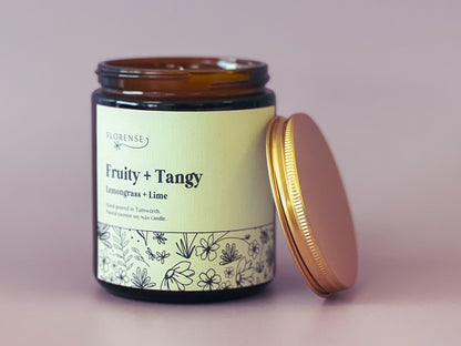 Amber Candle | Fruity + Tangy (Lemongrass + Lime)