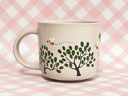 Hand-Painted Ceramic Mug - Cottage #10