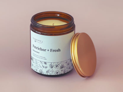 Amber Candle | Petrichor + Fresh (Rainwater)