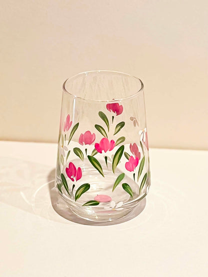 Hand-painted Stemless Glass - Tullie