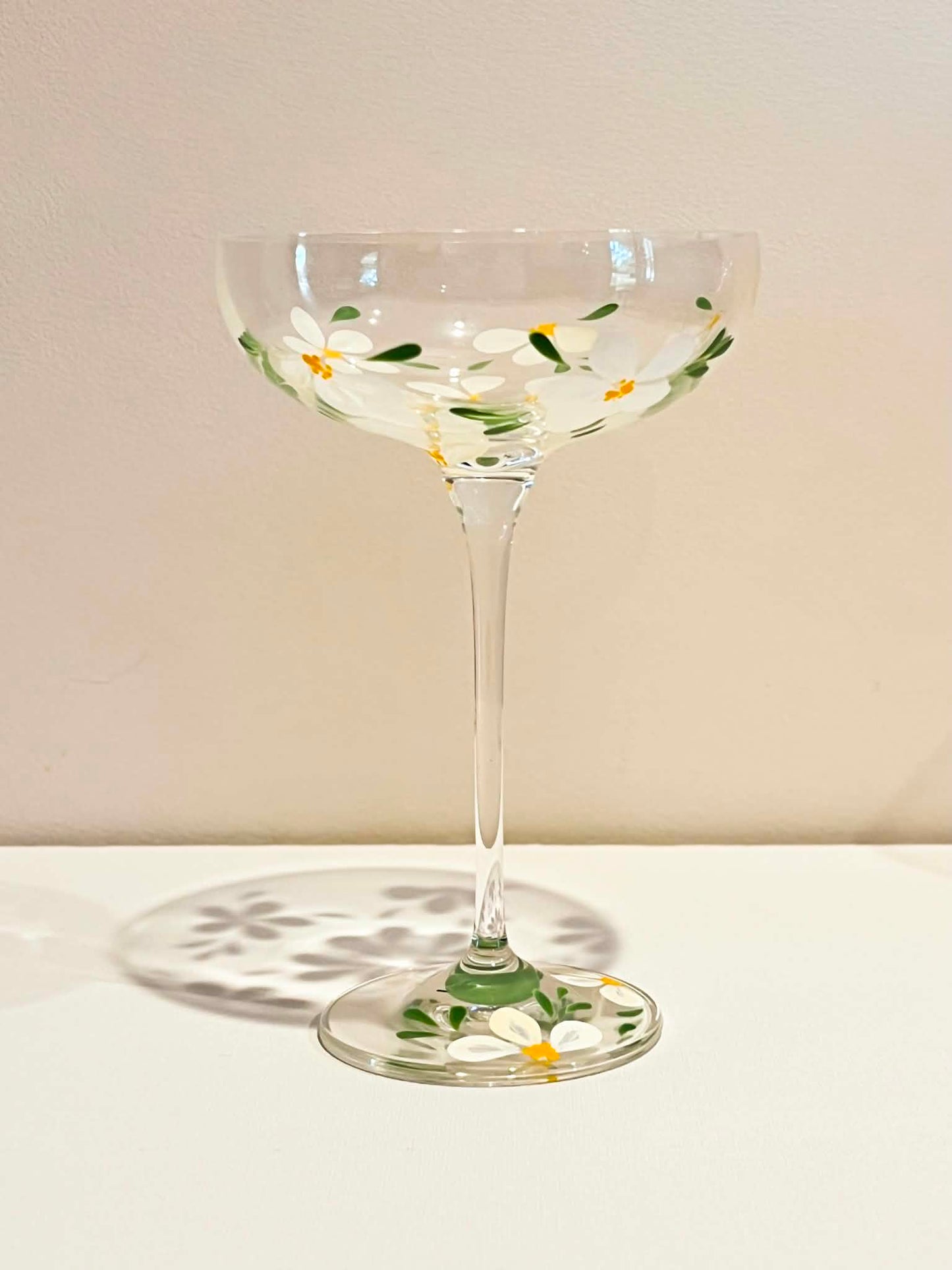 Hand-painted Coupe Glass - Maisie