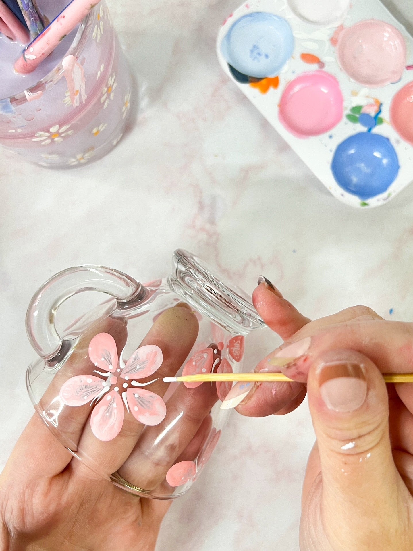Teacup & Saucer Glass Painting Workshop - Creative Freedom
