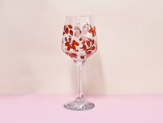 Hand-painted Wine Glass - Era #9