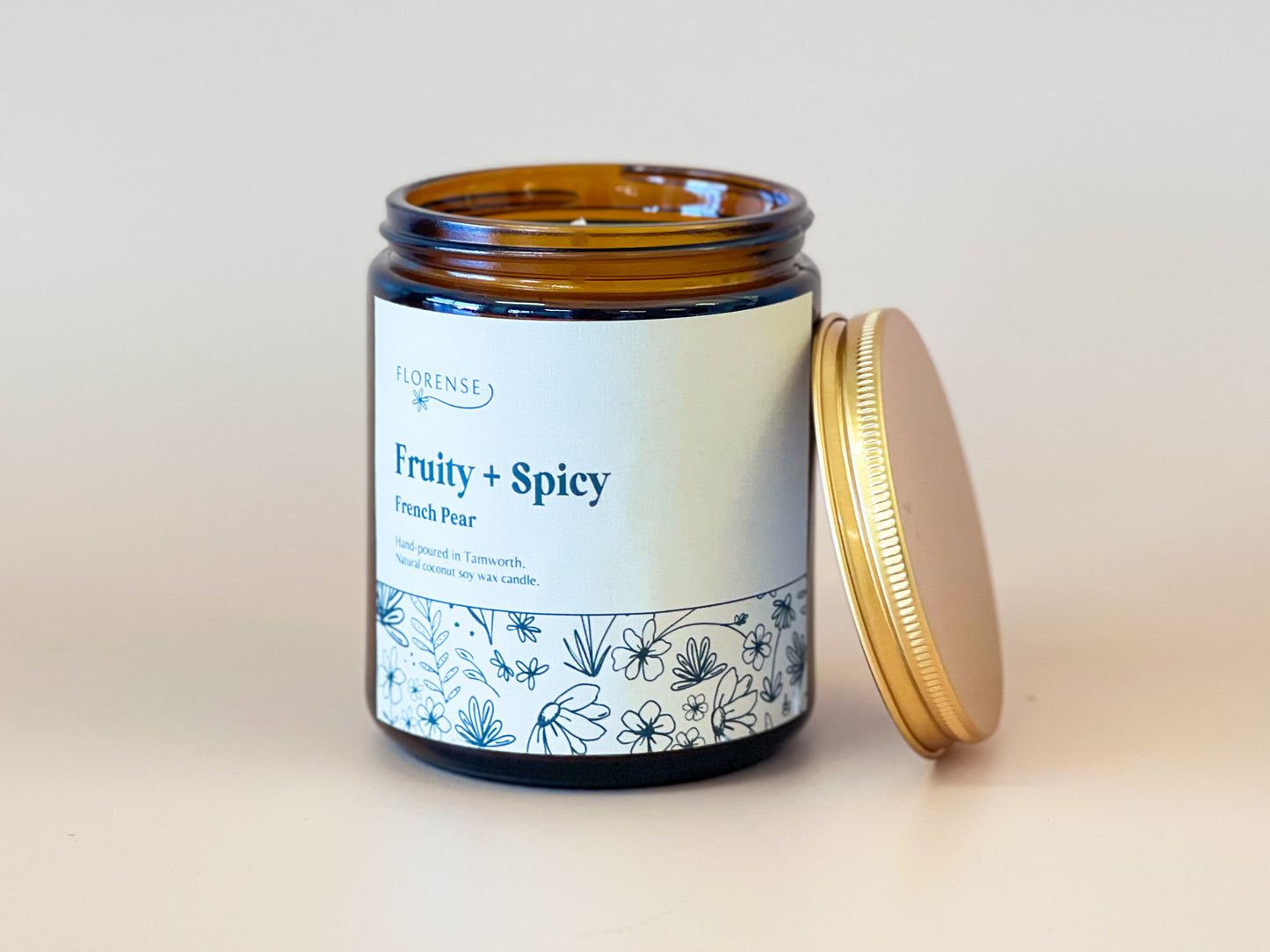 Amber Candle | Fruity + Spicy (French Pear)