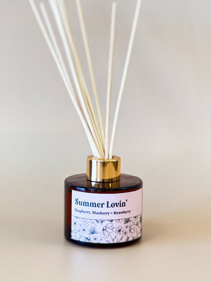 Amber Diffuser | Summer Lovin’ (Raspberry, Blueberry, Strawberry)