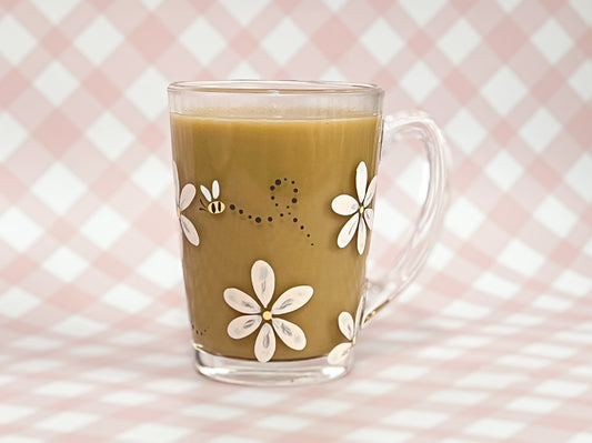 Hand-Painted Coffee Mug - Daisy Bee