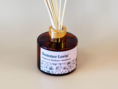 Amber Diffuser | Summer Lovin’ (Raspberry, Blueberry, Strawberry)