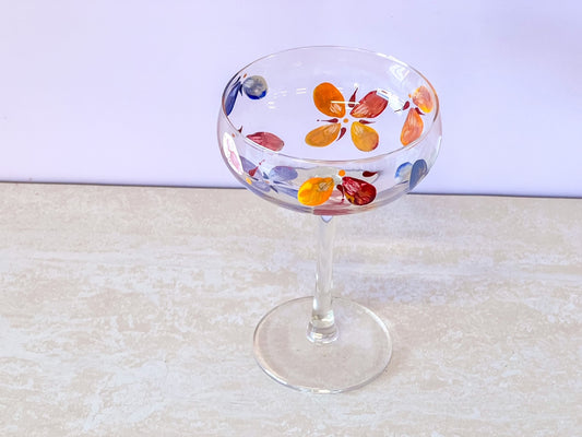 Hand-painted Coupe Glass | Viola