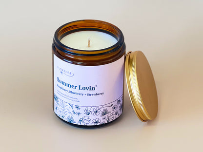 Amber Candle | Summer Lovin’ (Strawberry, Blueberry, Raspberry)