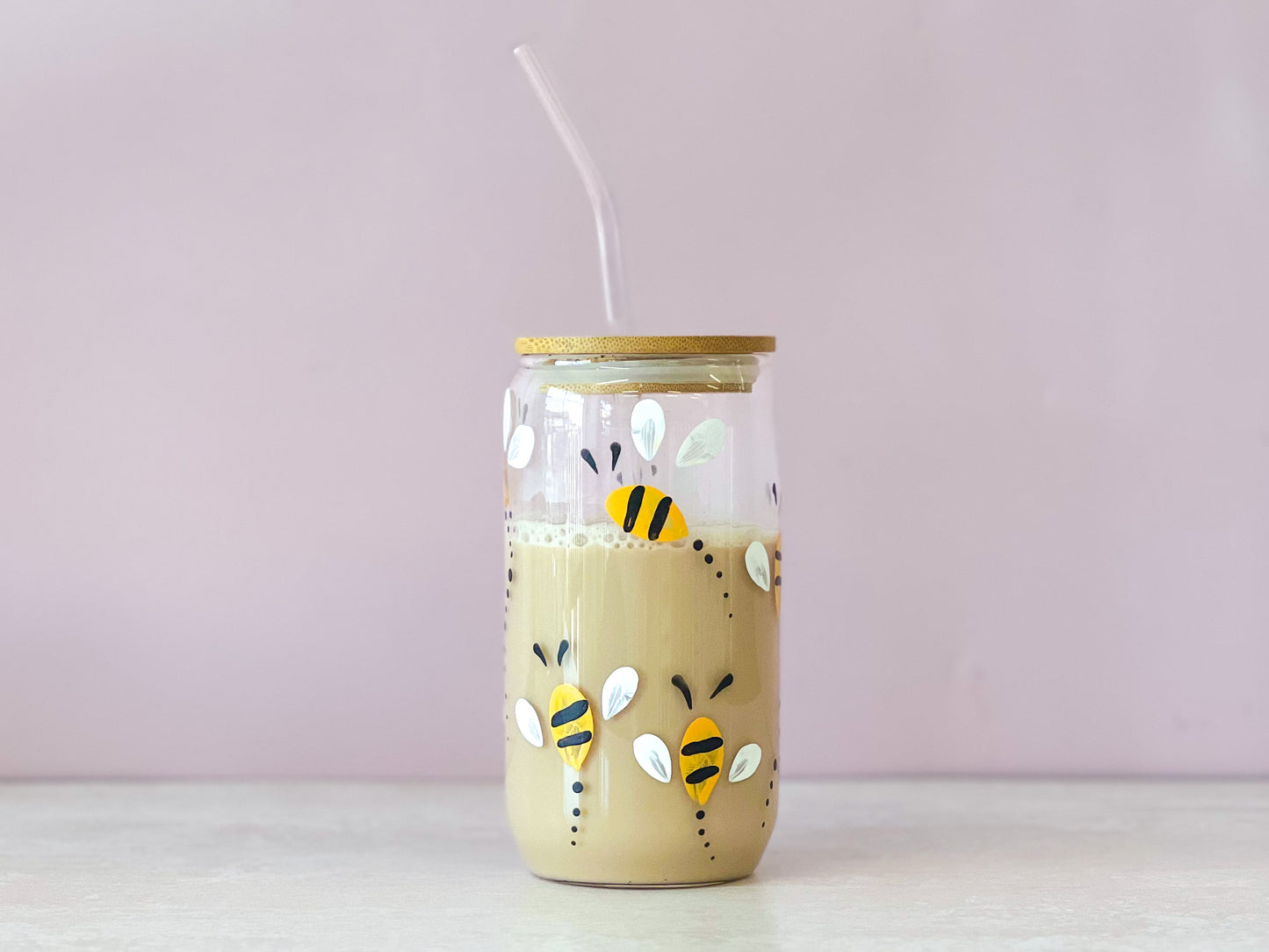 Hand Painted Mason Jar Drinking Glasses