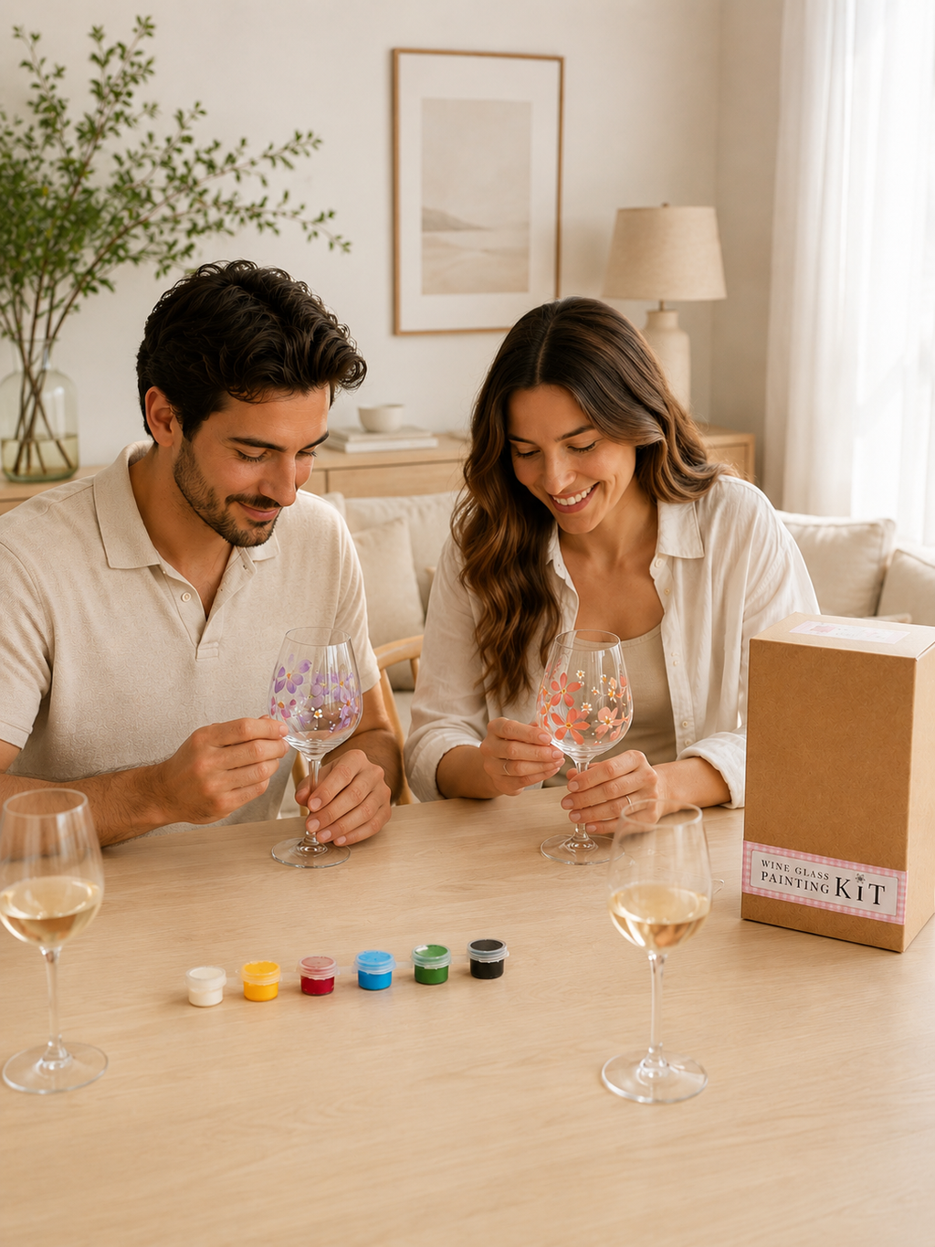Glass Painting DIY Kit - Wine Glass