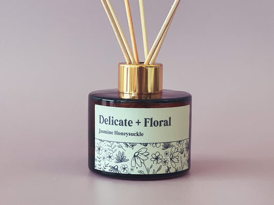 Amber Diffuser | Delicate + Floral (Honeysuckle Jasmine)