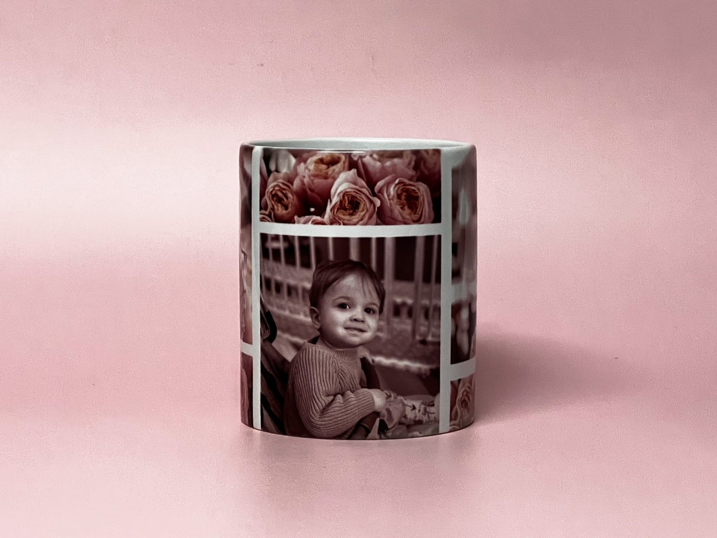 Ceramic Coffee Mug - Grid style add your photos!