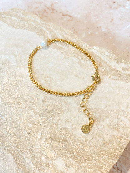 Rhoda Pearl Gold Plated Bracelet