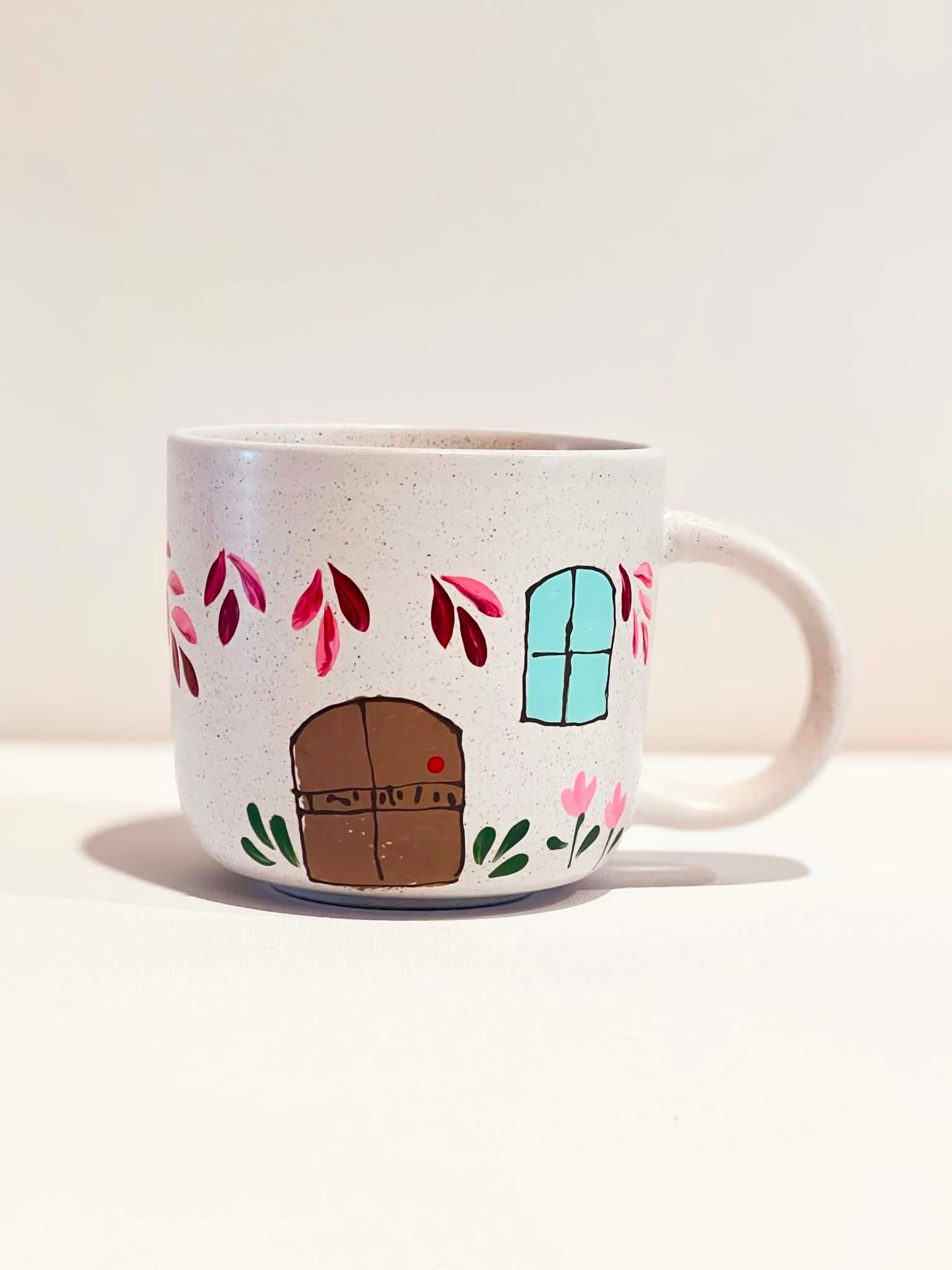 Hand-Painted Stoneware Mug - Florence Rose
