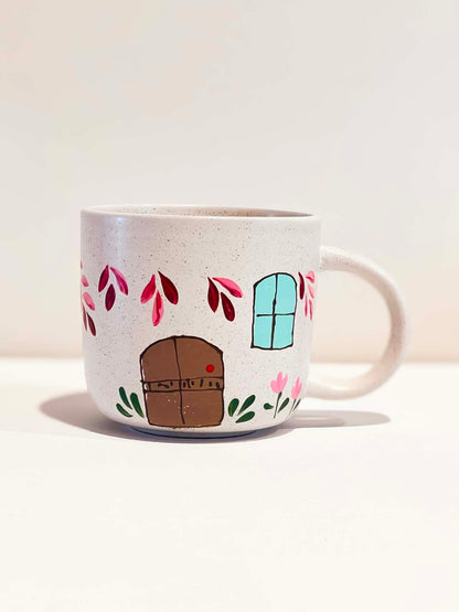 Hand-Painted Stoneware Mug - Florence Rose