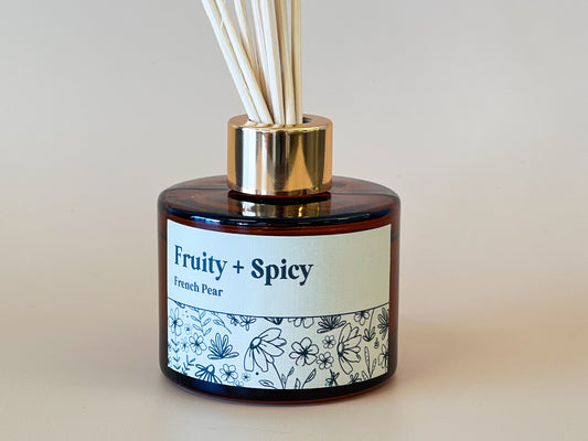 Amber Diffuser | Fruity + Spicy (French Pear)