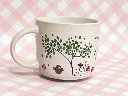Hand-Painted Ceramic Mug - Cottage #6