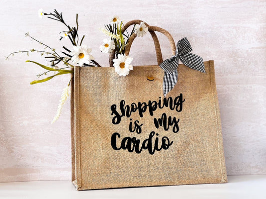 "Shopping is my Cardio" Tote Bag