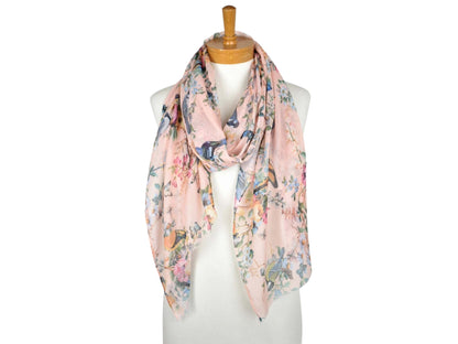 Bird Garden Scarf - Pink