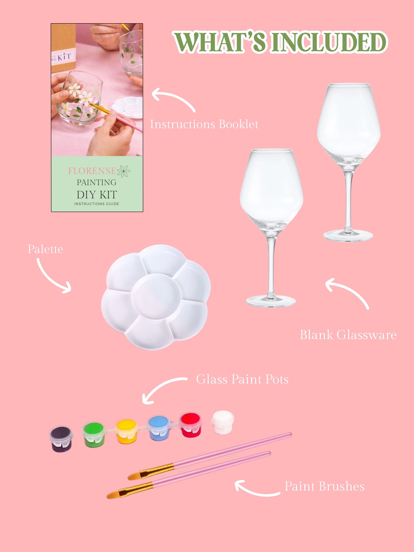 Glass Painting DIY Kit - Wine Glass