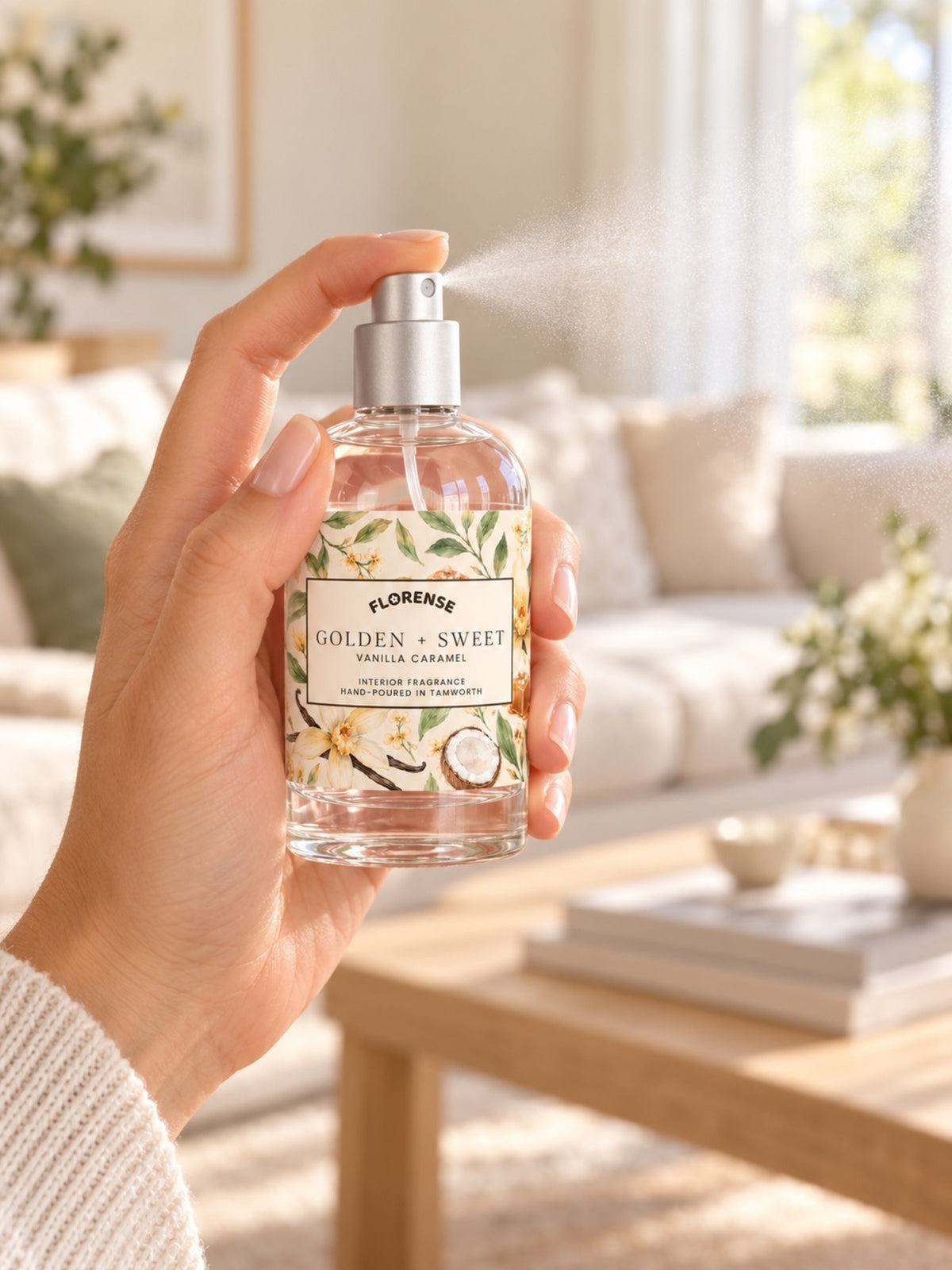 Interior Fragrance - Golden + Sweet (Vanilla Caramel)