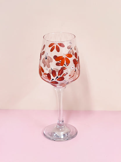 Hand-painted Wine Glass - Era #9