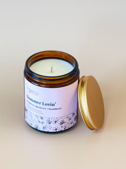 Amber Candle | Summer Lovin’ (Strawberry, Blueberry, Raspberry)