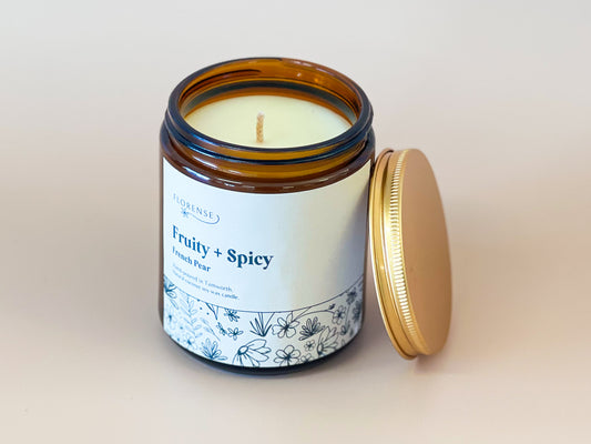 Amber Candle | Fruity + Spicy (French Pear)