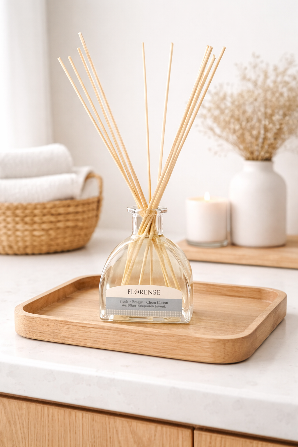 Apothecary Diffuser | Fresh + Breezy - Clean Cotton
