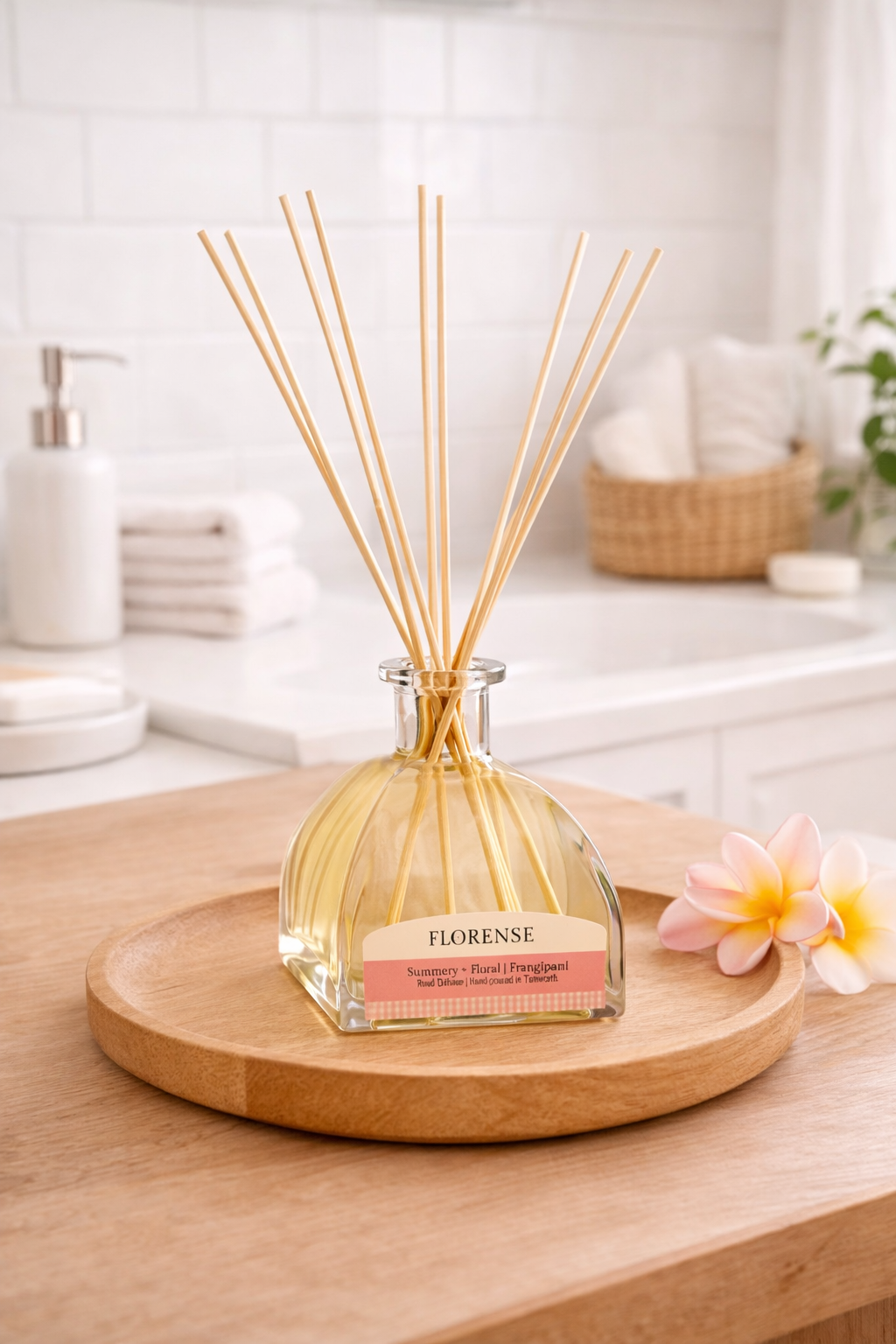 Apothecary Diffuser | Summery + Floral - Frangipani