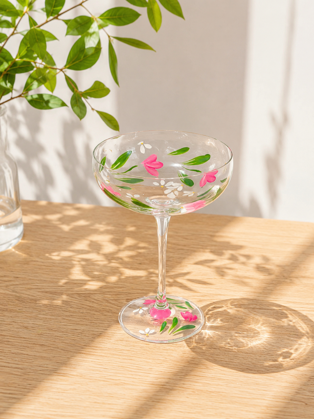 Hand-painted Coupe Glass - Tallulah