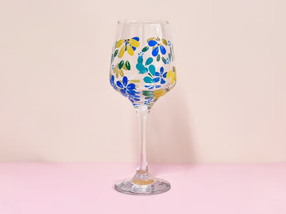Hand-painted Wine Glass - Era #1