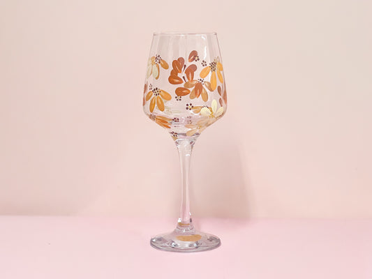 Hand-painted Wine Glass - Era #2