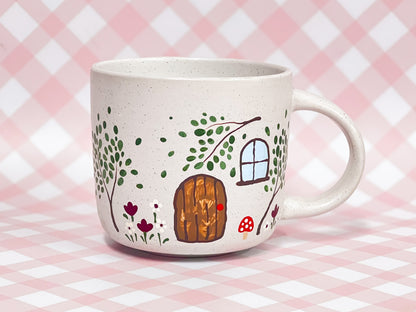 Hand-Painted Ceramic Mug - Cottage #6