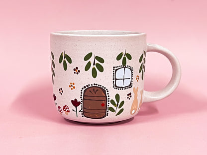 Hand-Painted Ceramic Mug - Cottage #1