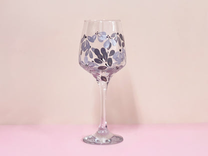 Hand-painted Wine Glass - Era #11