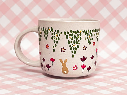 Hand-Painted Ceramic Mug - Cottage #8