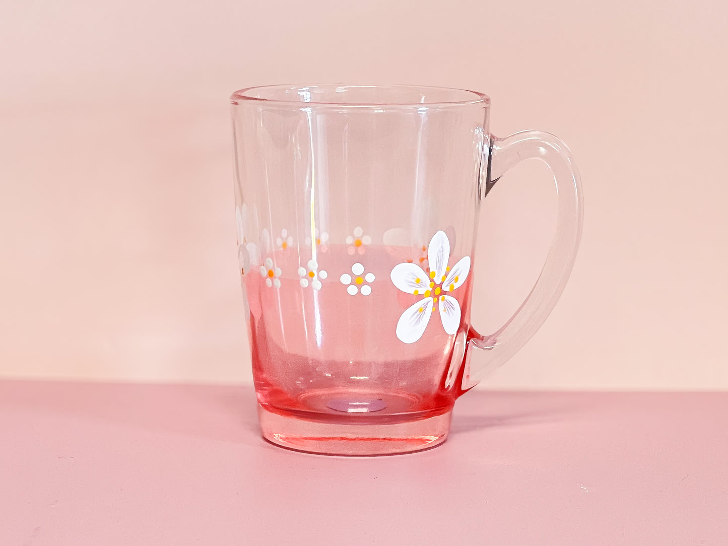 Hand-painted Coffee Mug | Daisy Sml/Lrg /Frosted Rose