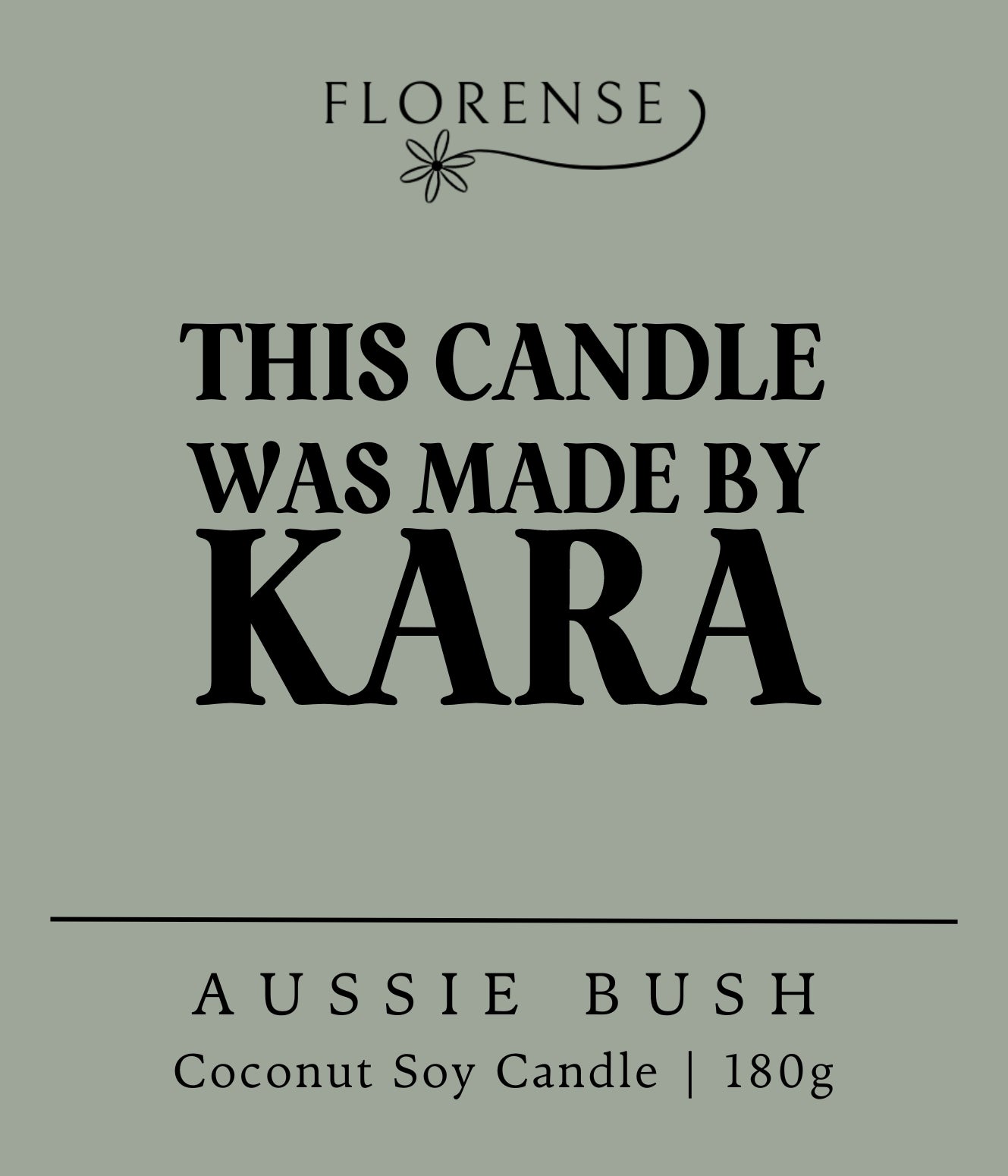 Personalised Candle Labels