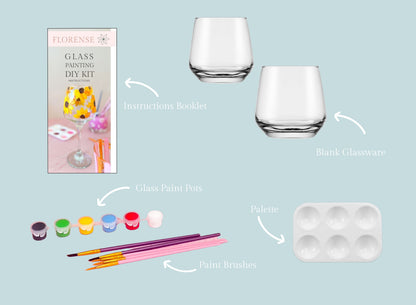 Glass Painting Kit - Stemless Wine Glass