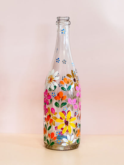 Hand-painted Recycled Bottle - Summer