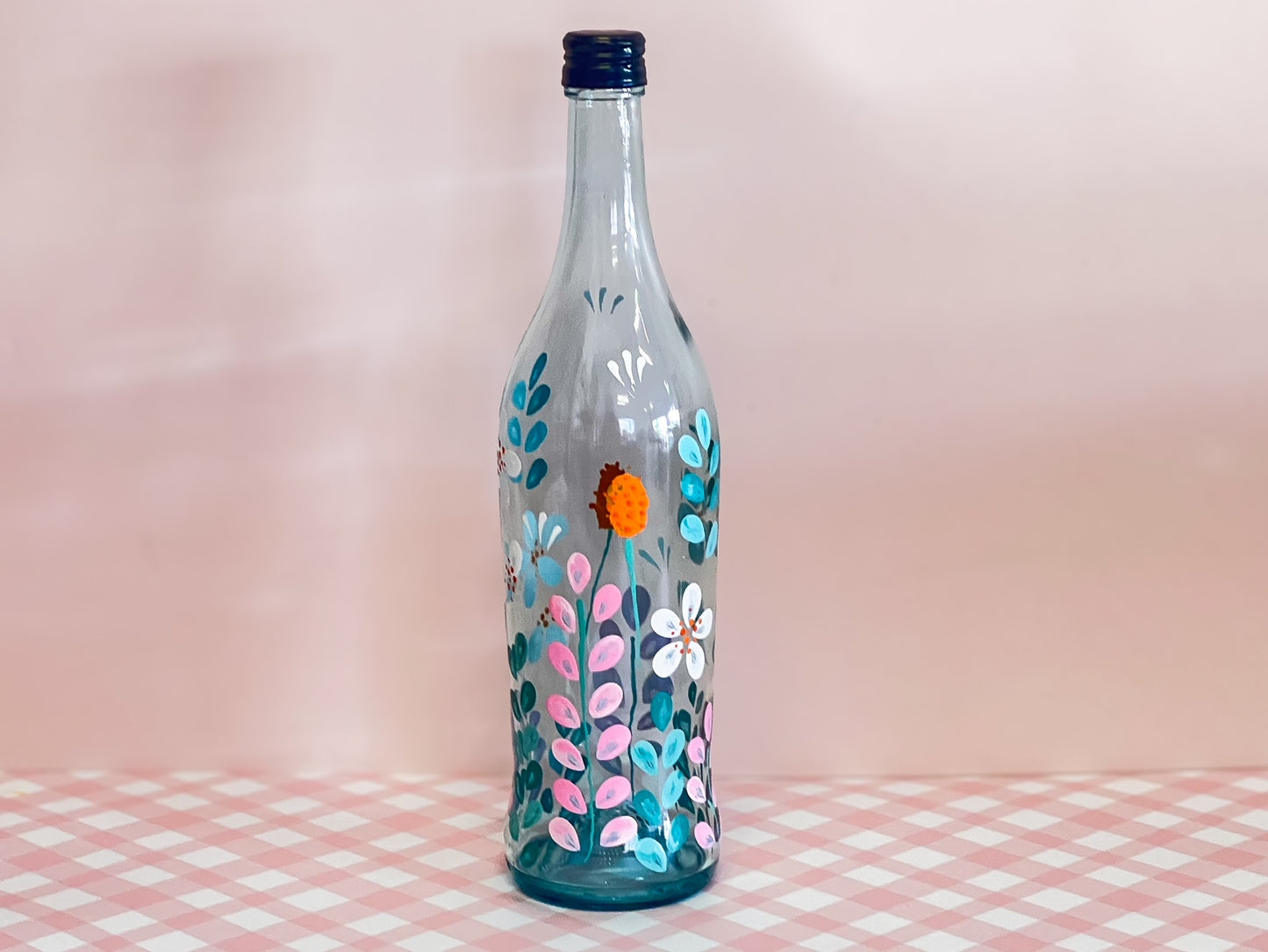 Hand-painted Recycled Bottle - Ariel