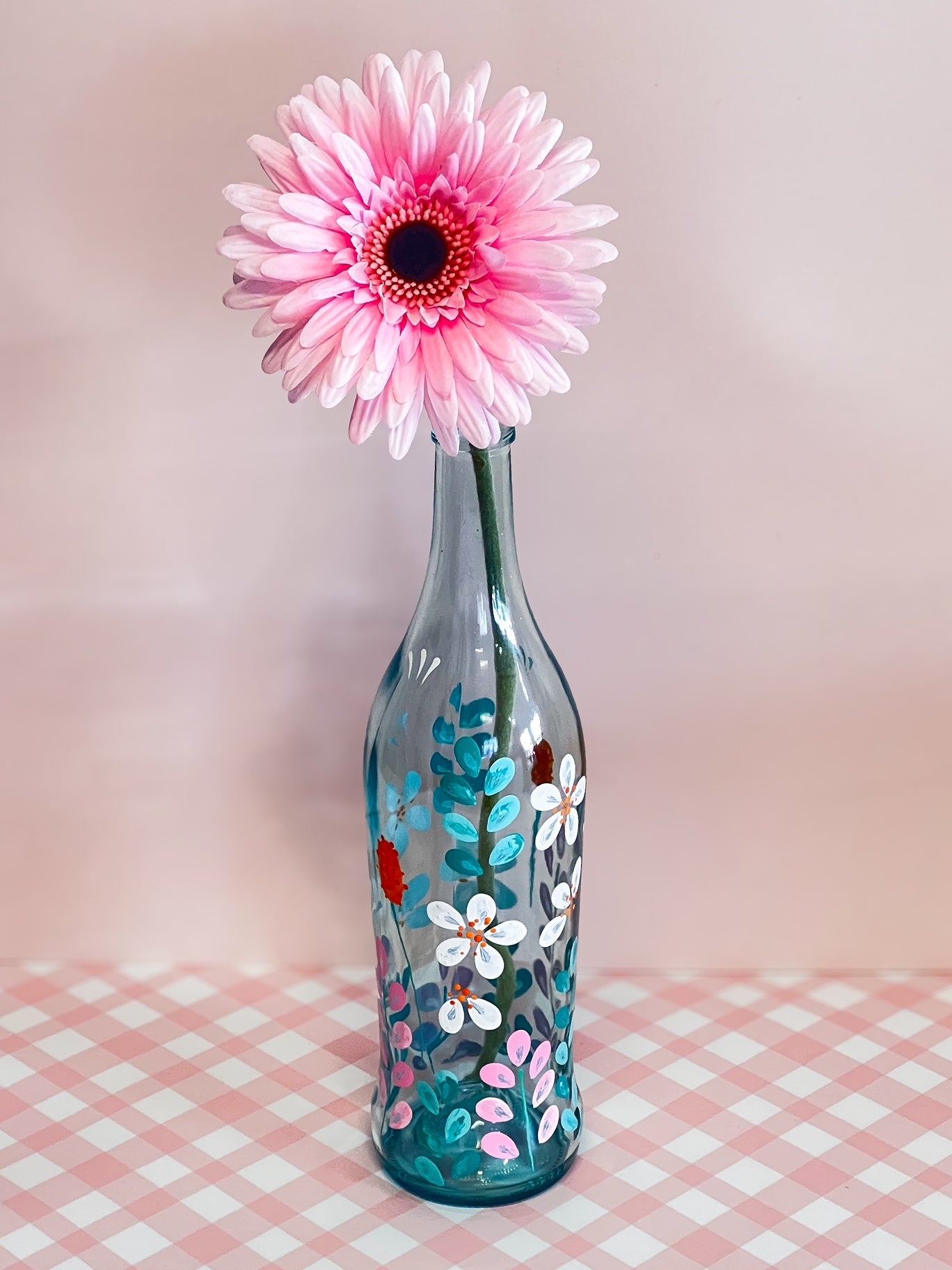 Hand-painted Recycled Bottle - Ariel