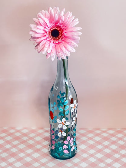 Hand-painted Recycled Bottle - Ariel